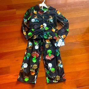 Minecraft long sleeves pajama - Size 8